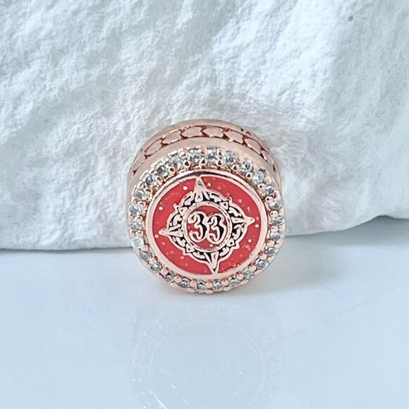 Pandora Jewelry - Pandora Club 33 Rose Gold Plating Charm